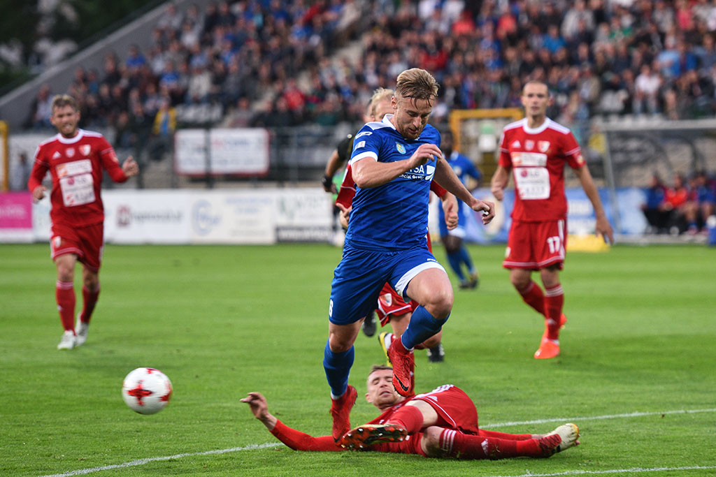 Dwa gole Marquitosa i Miedź jest o mały kroczek od ekstraklasy