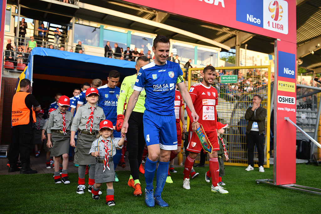 Dwa gole Marquitosa i Miedź jest o mały kroczek od ekstraklasy