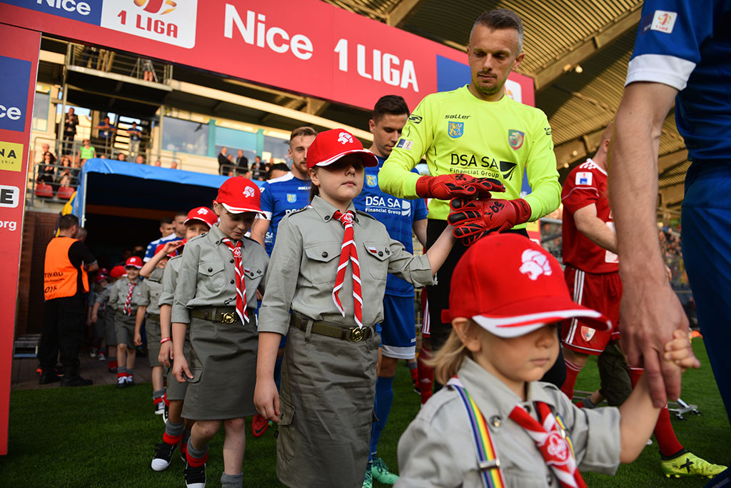 Dwa gole Marquitosa i Miedź jest o mały kroczek od ekstraklasy