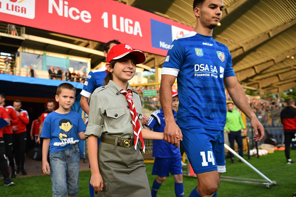 Dwa gole Marquitosa i Miedź jest o mały kroczek od ekstraklasy