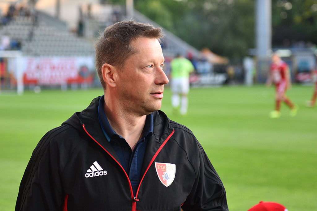 Dwa gole Marquitosa i Miedź jest o mały kroczek od ekstraklasy