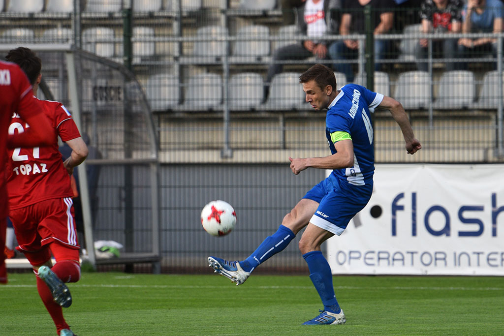 Dwa gole Marquitosa i Miedź jest o mały kroczek od ekstraklasy