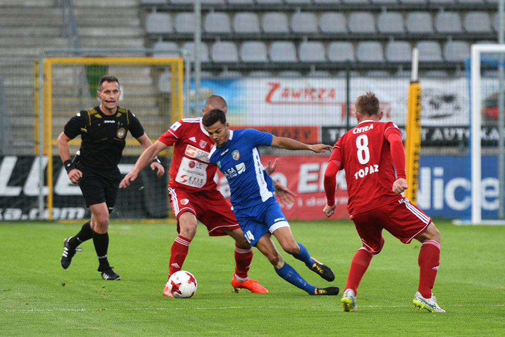 Dwa gole Marquitosa i Miedź jest o mały kroczek od ekstraklasy