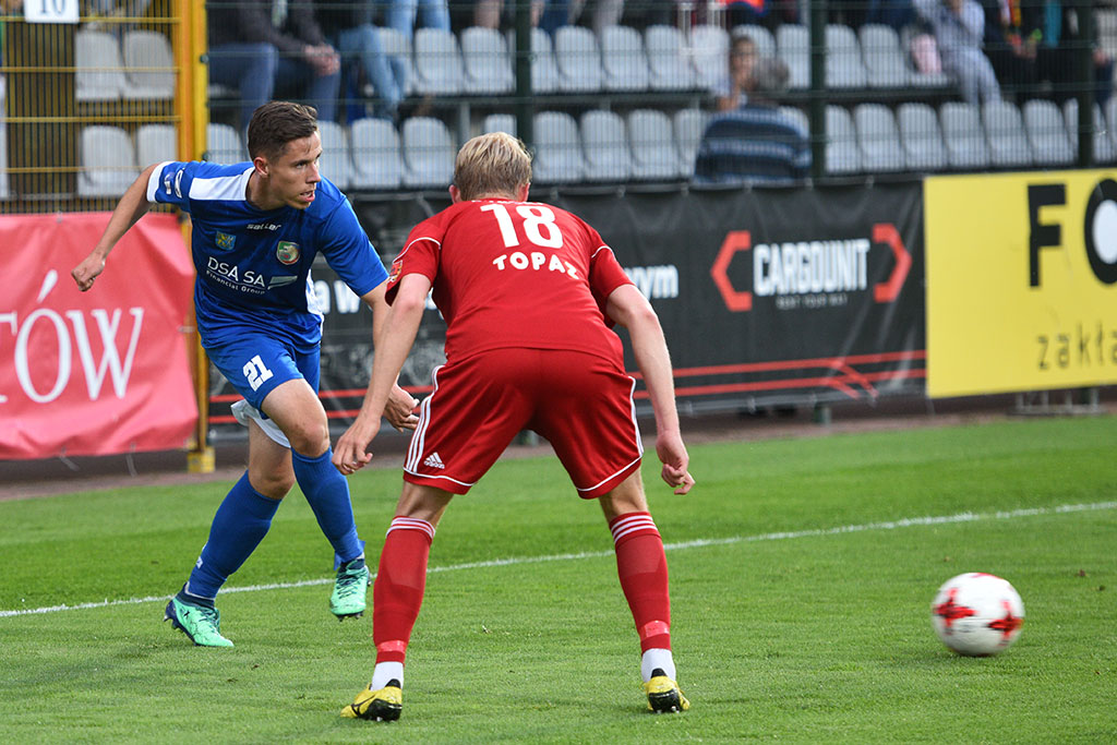 Dwa gole Marquitosa i Miedź jest o mały kroczek od ekstraklasy