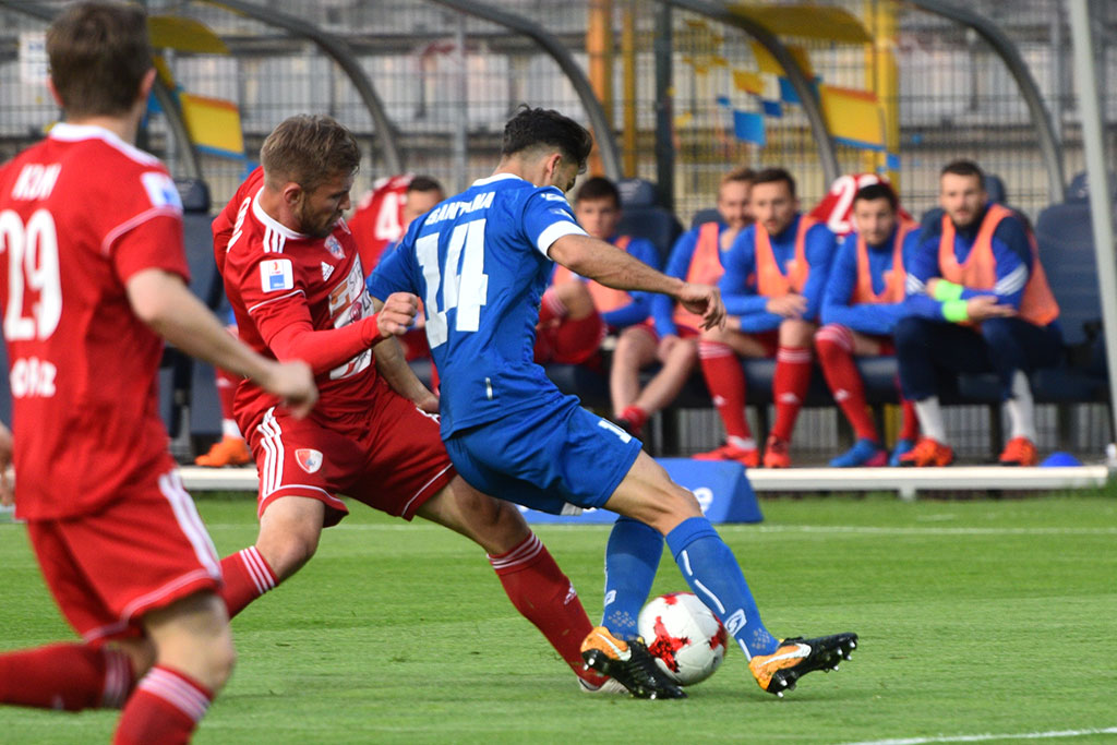 Dwa gole Marquitosa i Miedź jest o mały kroczek od ekstraklasy