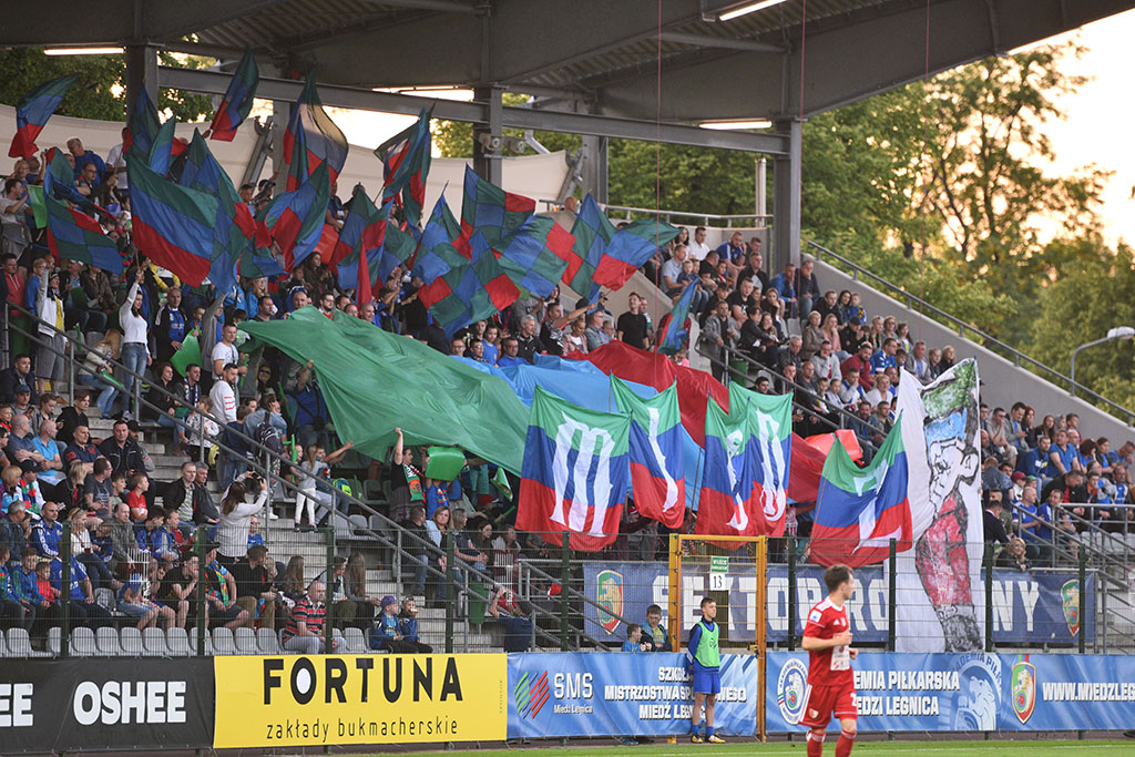 Dwa gole Marquitosa i Miedź jest o mały kroczek od ekstraklasy