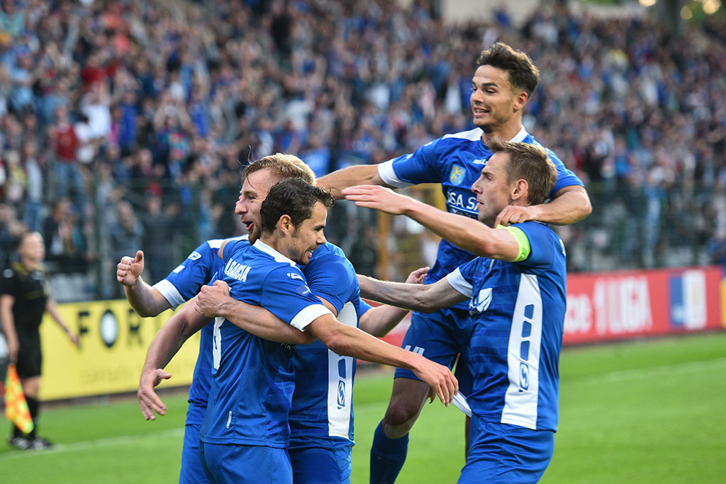 Dwa gole Marquitosa i Miedź jest o mały kroczek od ekstraklasy