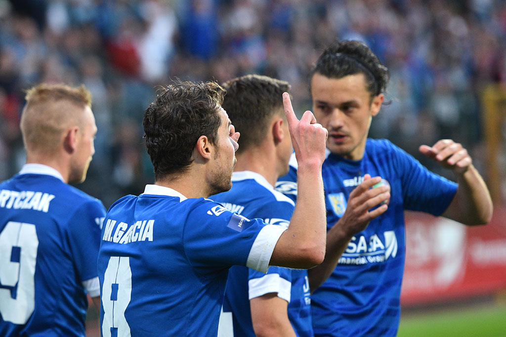 Dwa gole Marquitosa i Miedź jest o mały kroczek od ekstraklasy