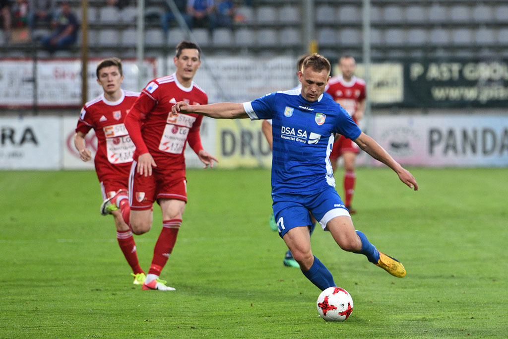 Dwa gole Marquitosa i Miedź jest o mały kroczek od ekstraklasy