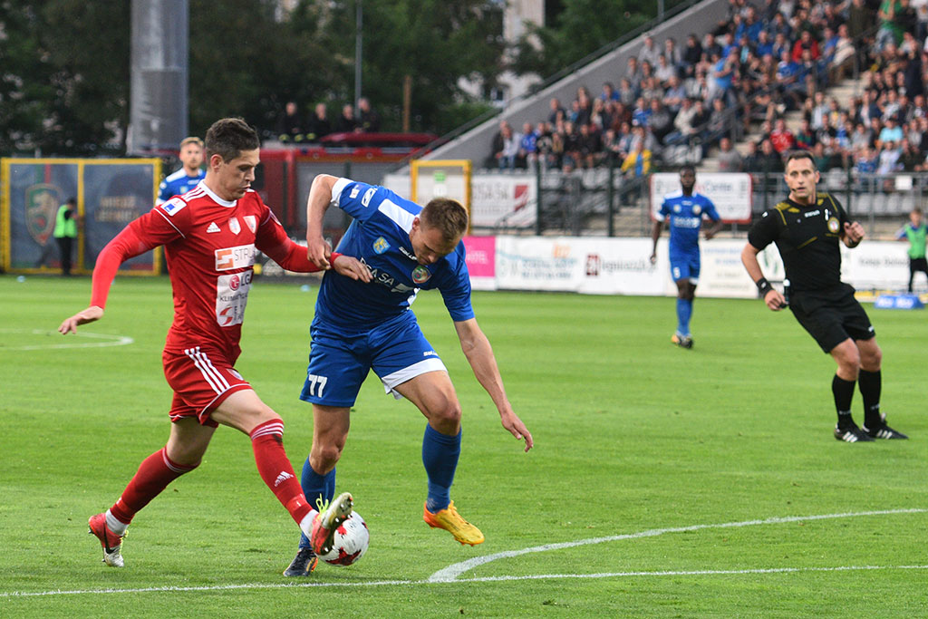 Dwa gole Marquitosa i Miedź jest o mały kroczek od ekstraklasy