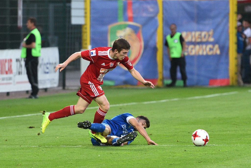 Dwa gole Marquitosa i Miedź jest o mały kroczek od ekstraklasy