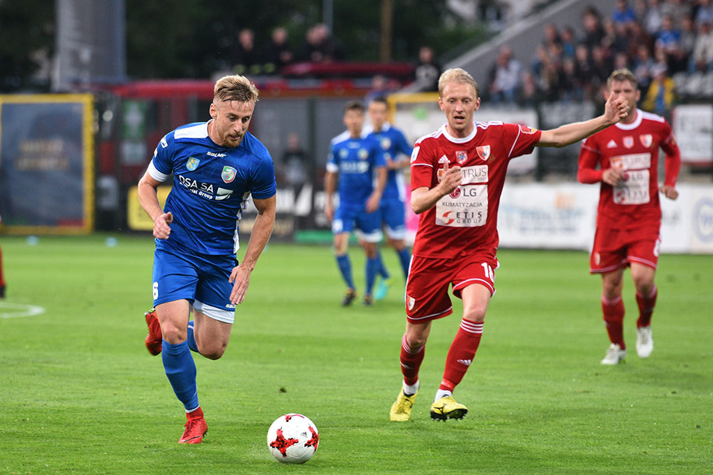 Dwa gole Marquitosa i Miedź jest o mały kroczek od ekstraklasy