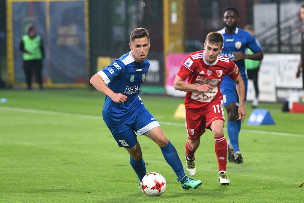 Dwa gole Marquitosa i Miedź jest o mały kroczek od ekstraklasy