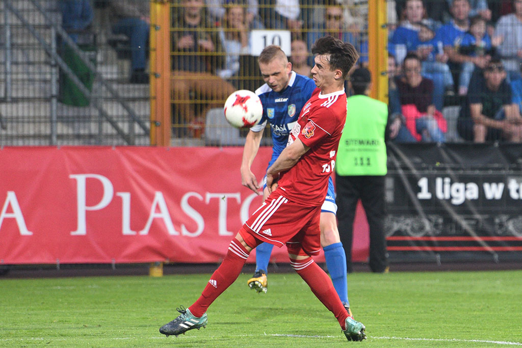 Dwa gole Marquitosa i Miedź jest o mały kroczek od ekstraklasy