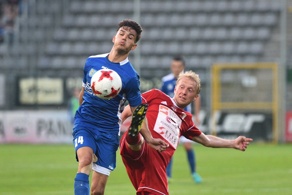 Dwa gole Marquitosa i Miedź jest o mały kroczek od ekstraklasy