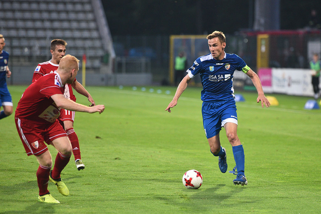 Dwa gole Marquitosa i Miedź jest o mały kroczek od ekstraklasy