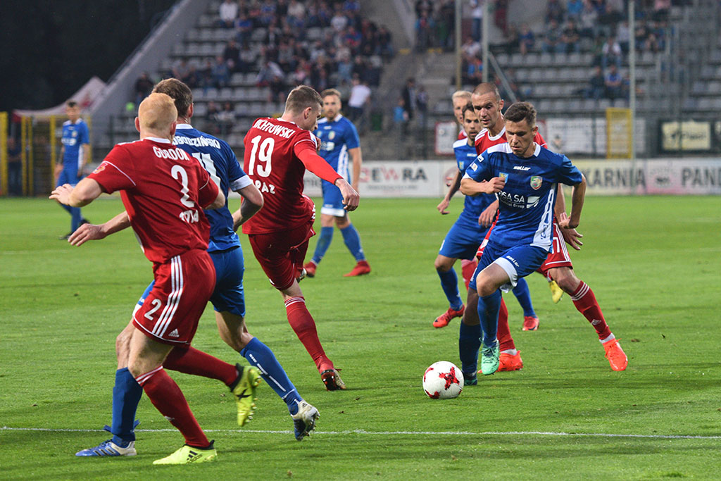 Dwa gole Marquitosa i Miedź jest o mały kroczek od ekstraklasy