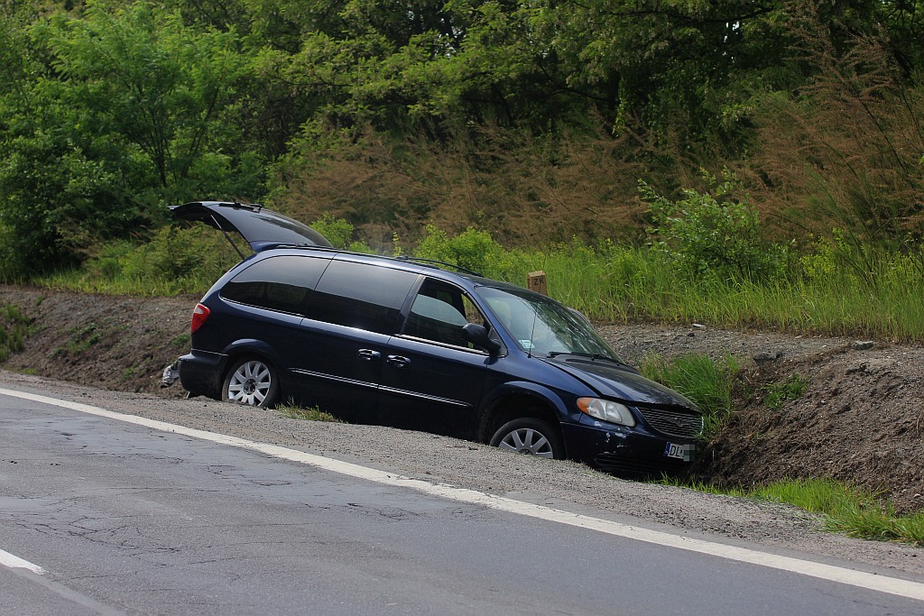 Wypadek na drodze Legnica - Złotoryja. Jedna osoba ranna
