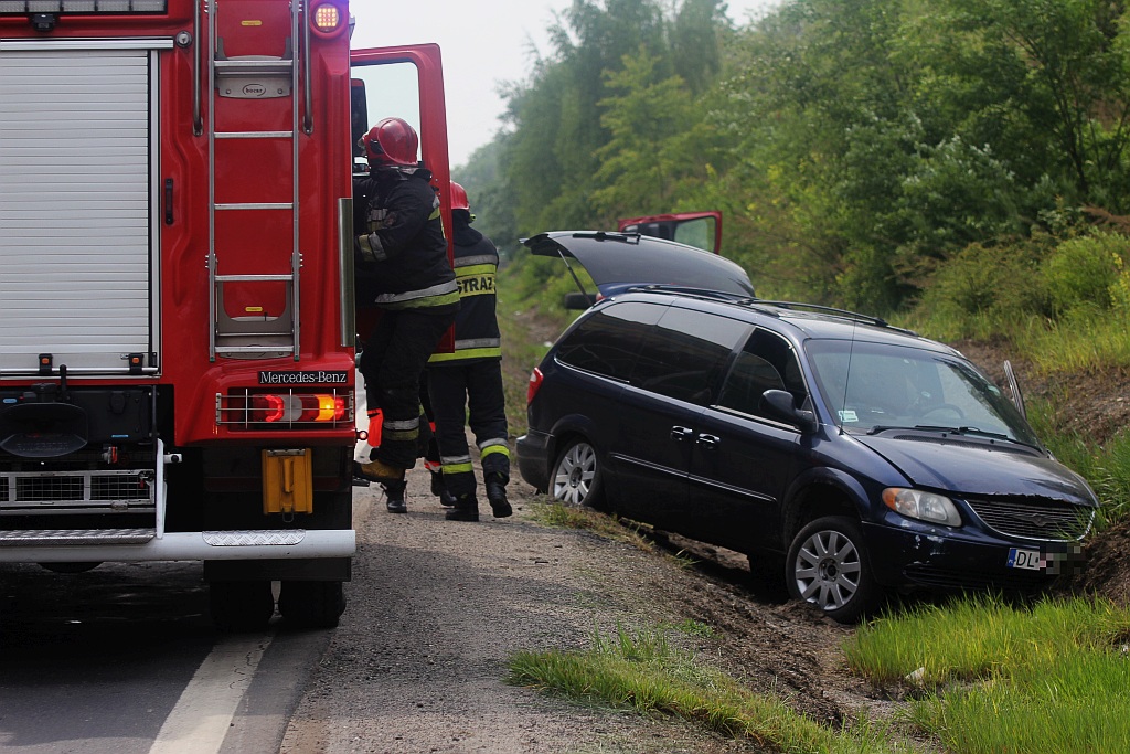 Wypadek na drodze Legnica - Złotoryja. Jedna osoba ranna