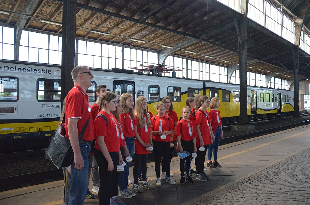 Promocja koncertu Legnica Cantat w pociągu Kolei Dolnośląskich