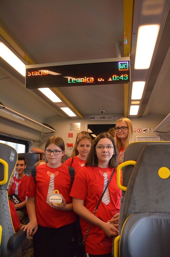 Promocja koncertu Legnica Cantat w pociągu Kolei Dolnośląskich