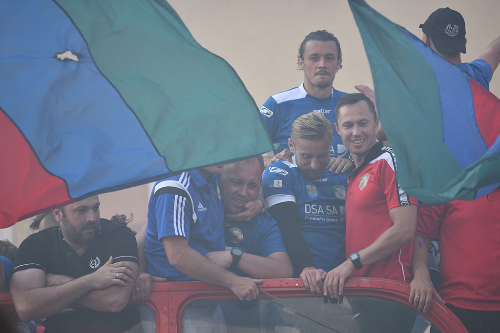 Tysiące kibiców świętowało w rynku awans do ekstraklasy