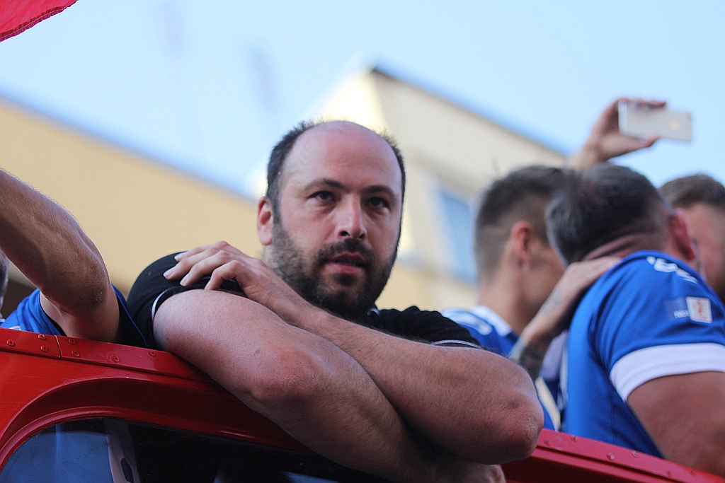 Tysiące kibiców świętowało w rynku awans do ekstraklasy - cz. 2