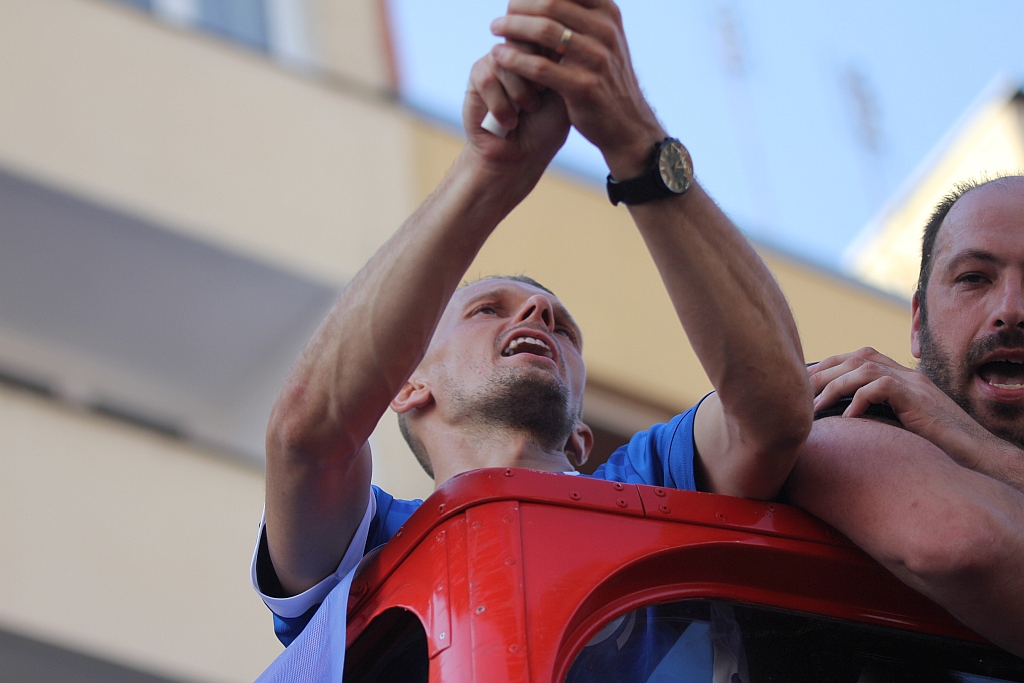 Tysiące kibiców świętowało w rynku awans do ekstraklasy - cz. 2