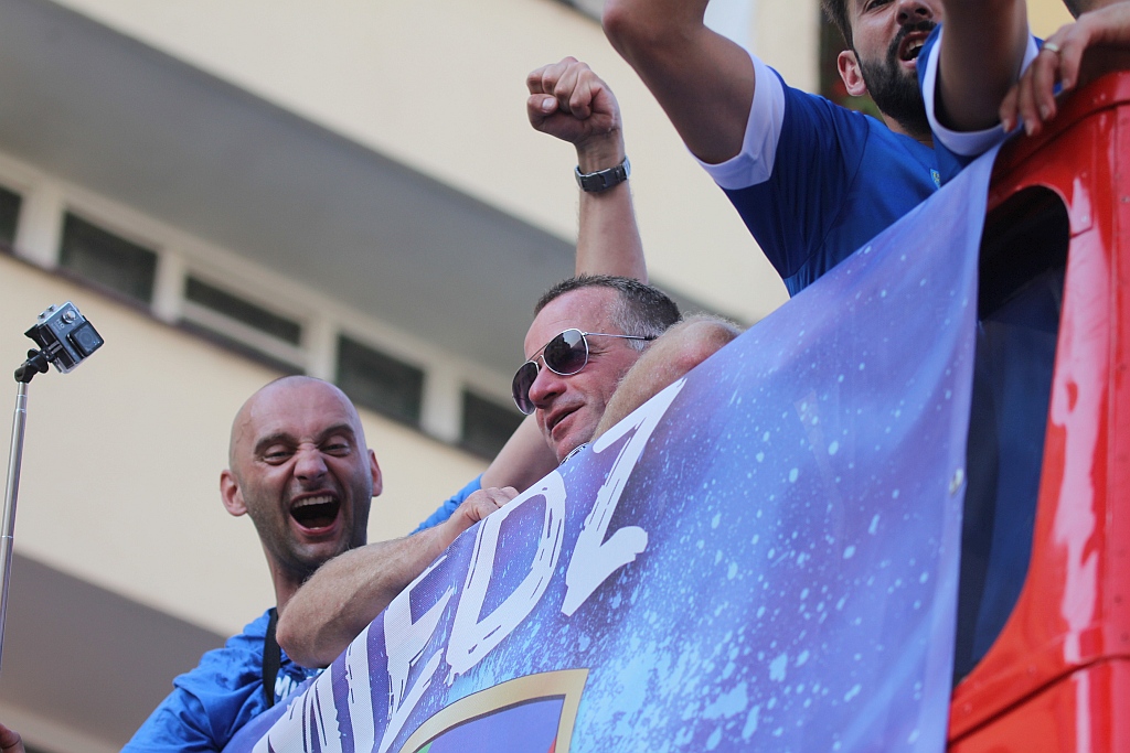 Tysiące kibiców świętowało w rynku awans do ekstraklasy - cz. 2