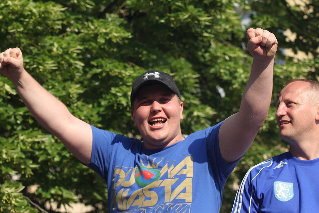 Tysiące kibiców świętowało w rynku awans do ekstraklasy - cz. 2