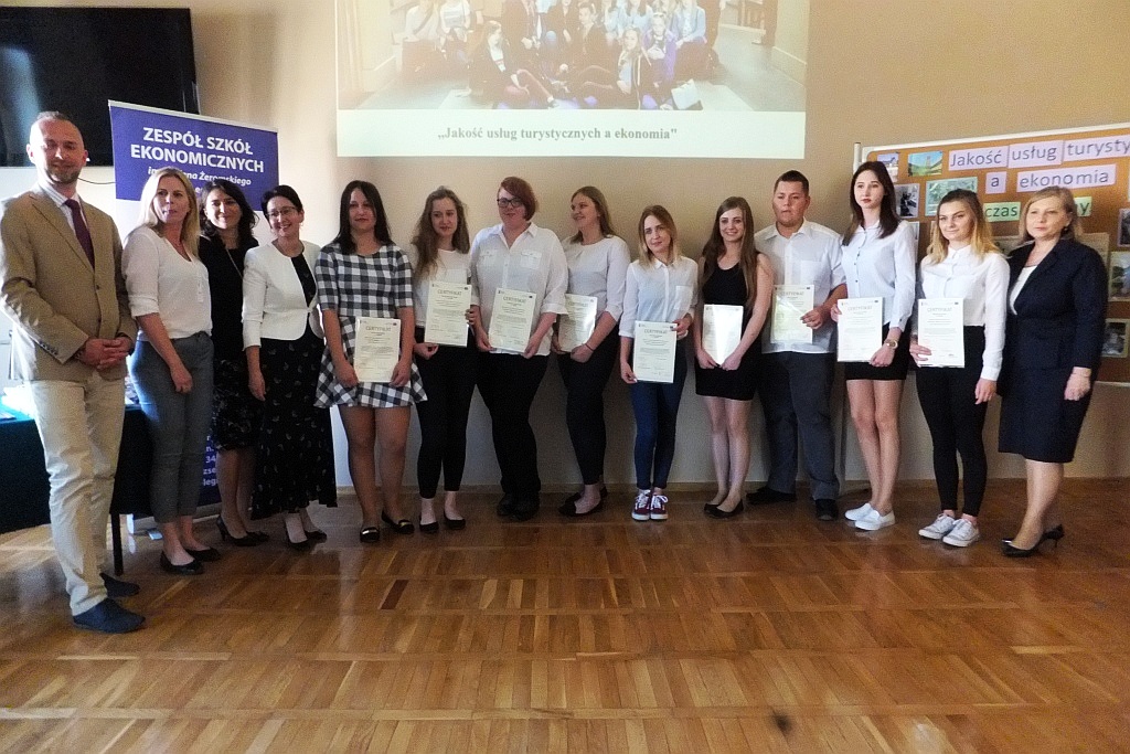 W „Ekonomie” odebrali certyfikaty z odbytego w Lipsku stażu