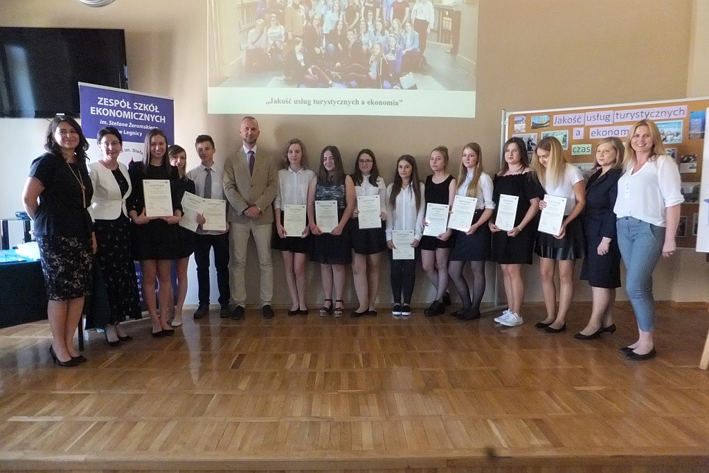 W „Ekonomie” odebrali certyfikaty z odbytego w Lipsku stażu