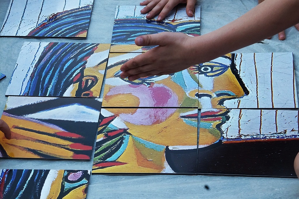 „Artystyczne puzzle” powstawały na legnickim rynku