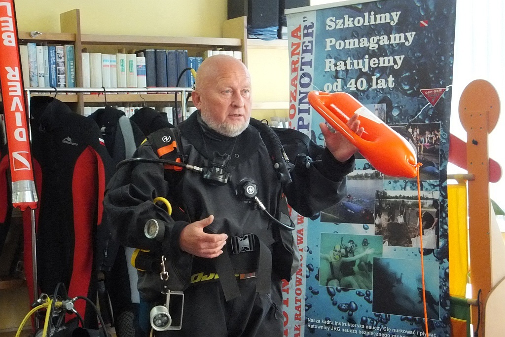 Nurkowie z Pinotera mówili o bezpieczeństwie nad wodą