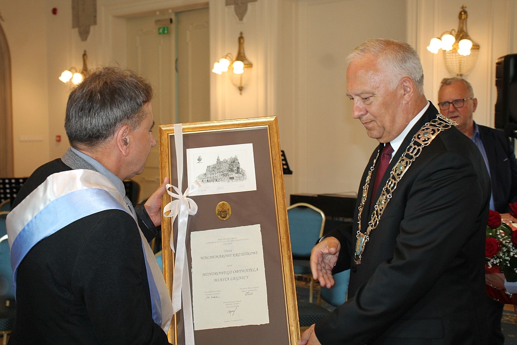 Waldemar Krzystek honorowym obywatelem Legnicy           
