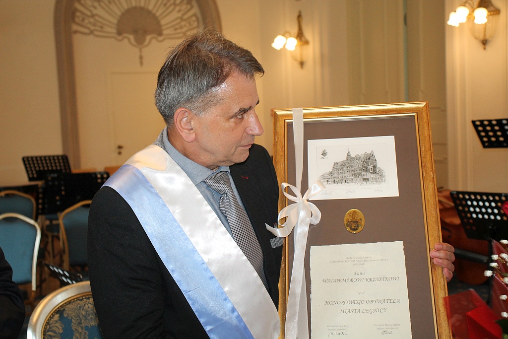 Waldemar Krzystek honorowym obywatelem Legnicy           

