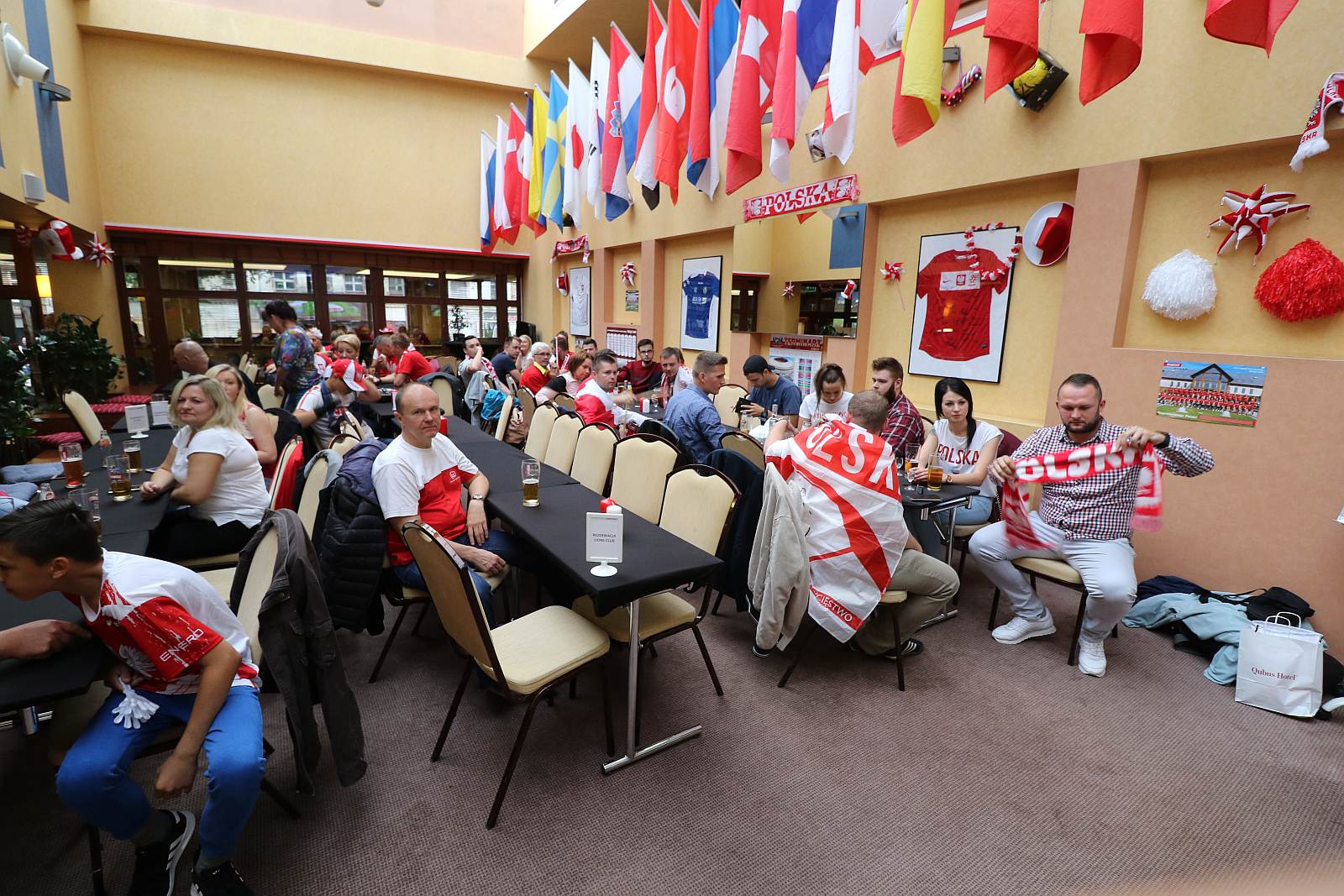Legnica kibicuje - Mundial 2018, kibicowanie w Hotelu Qubus