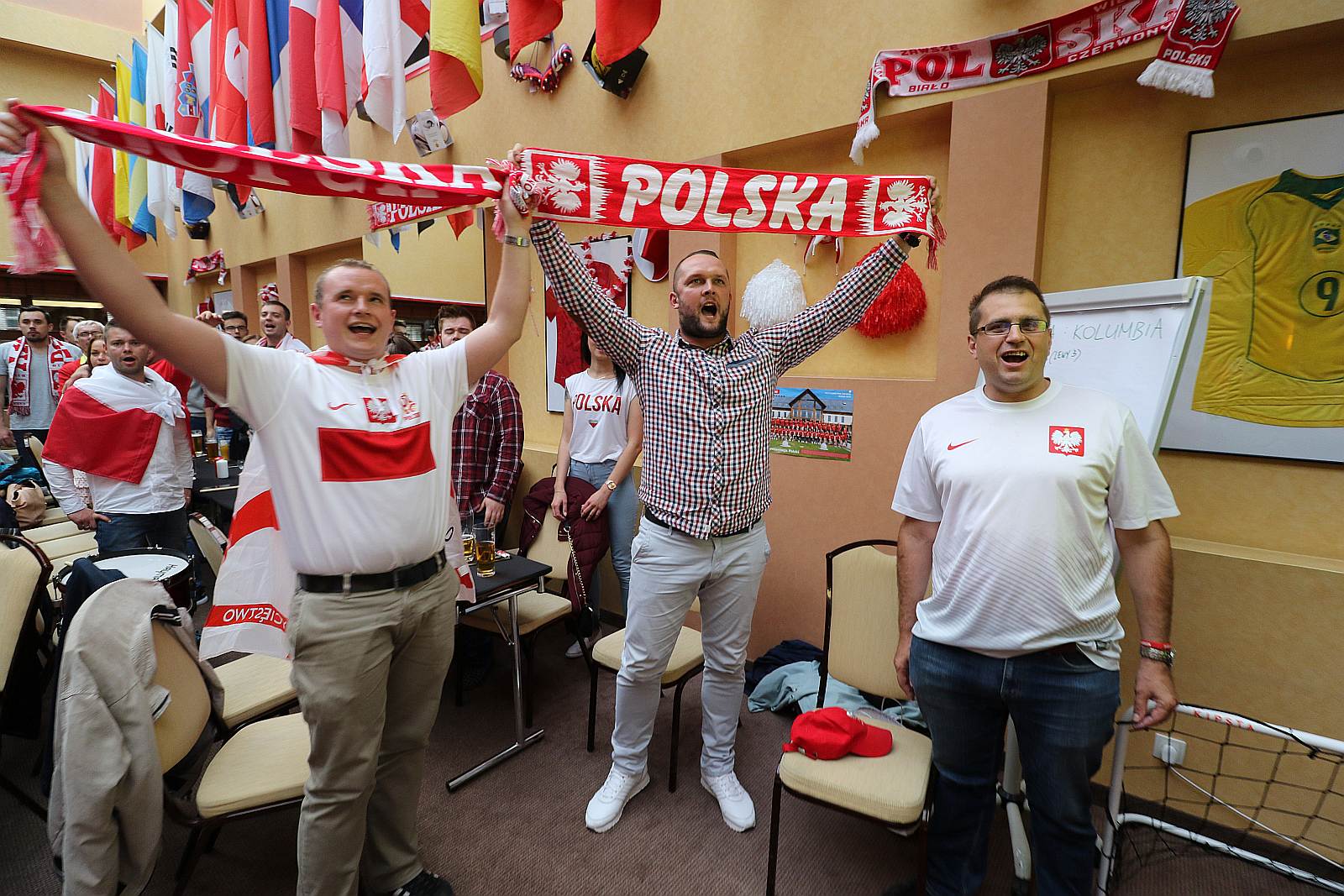 Legnica kibicuje - Mundial 2018, kibicowanie w Hotelu Qubus