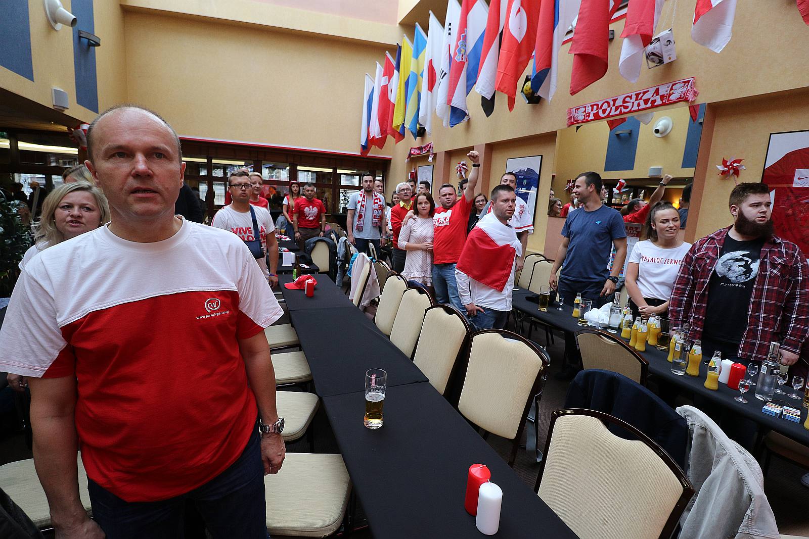 Legnica kibicuje - Mundial 2018, kibicowanie w Hotelu Qubus