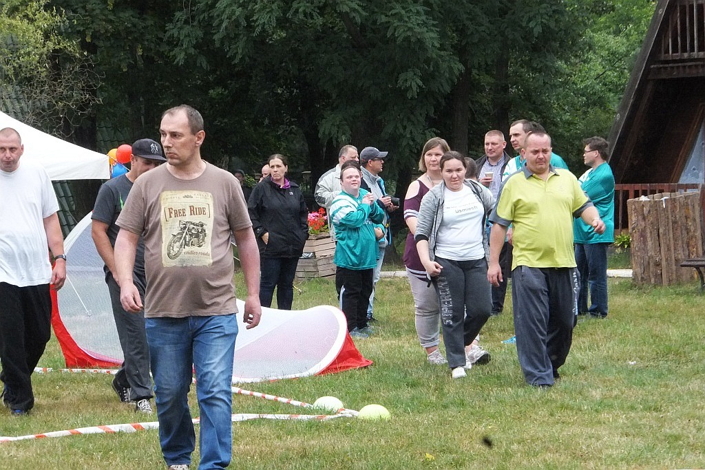 Niepełnosprawnym nawet deszcz nie przerwał dobrej zabawy