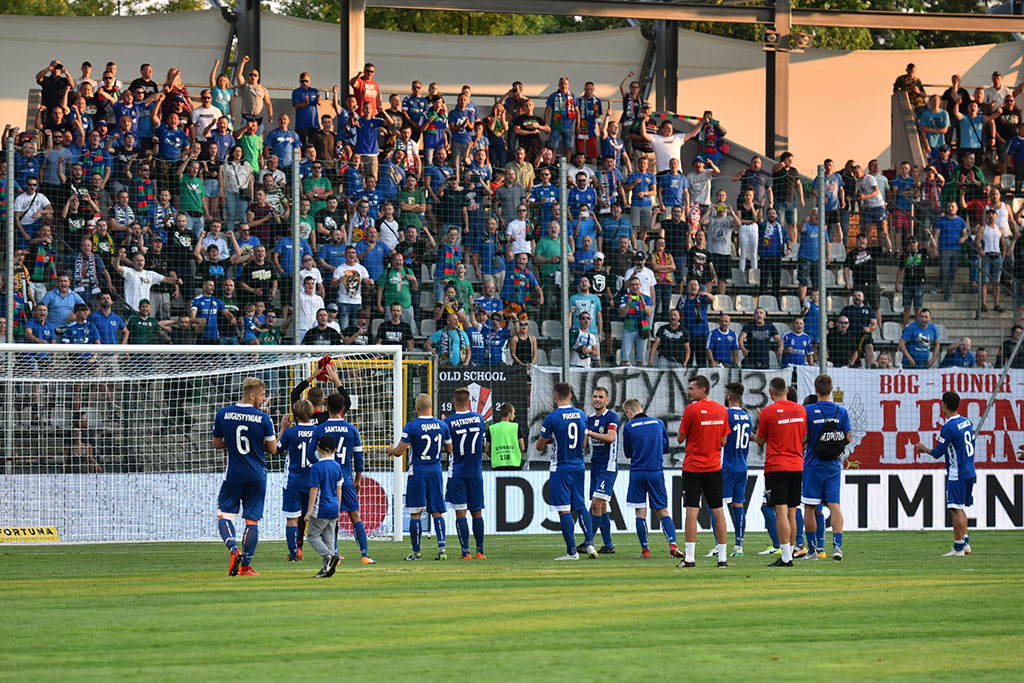 Historyczne zwycięstwo piłkarzy Miedzi Legnica w ekstraklasie