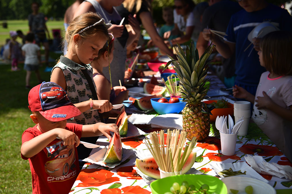 Niedzielny piknik na Polanie Angielskiej Parku Miejskiego