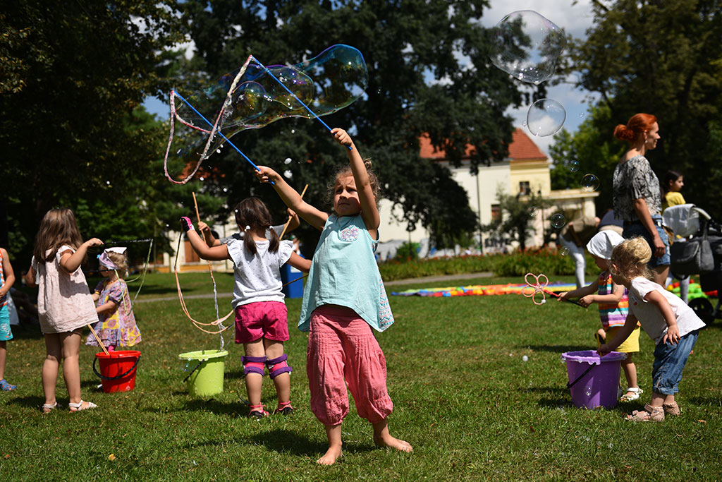 Niedzielny piknik na Polanie Angielskiej Parku Miejskiego