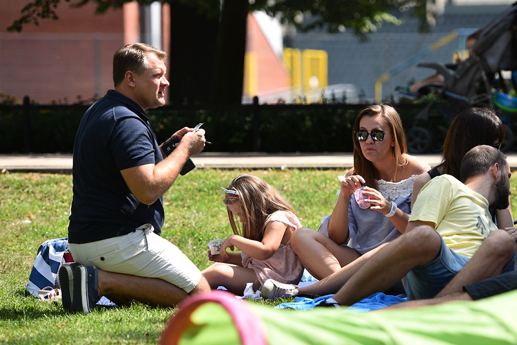 Niedzielny piknik na Polanie Angielskiej Parku Miejskiego