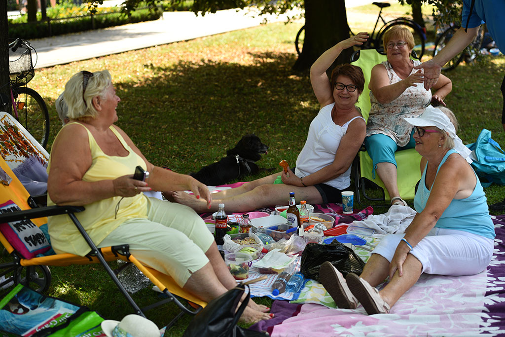 Niedzielny piknik na Polanie Angielskiej Parku Miejskiego