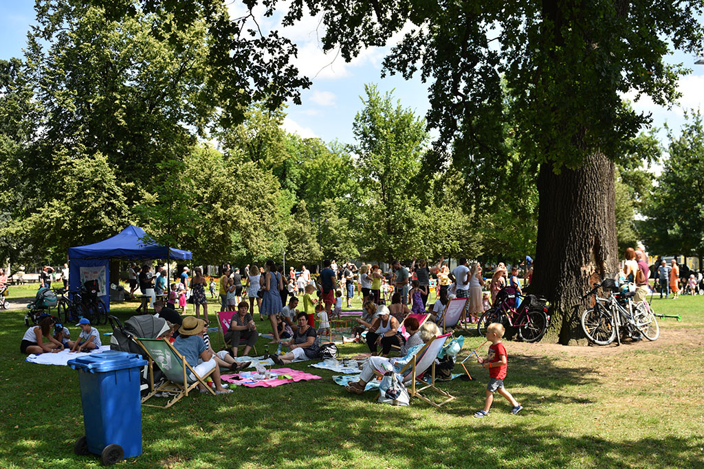 Niedzielny piknik na Polanie Angielskiej Parku Miejskiego