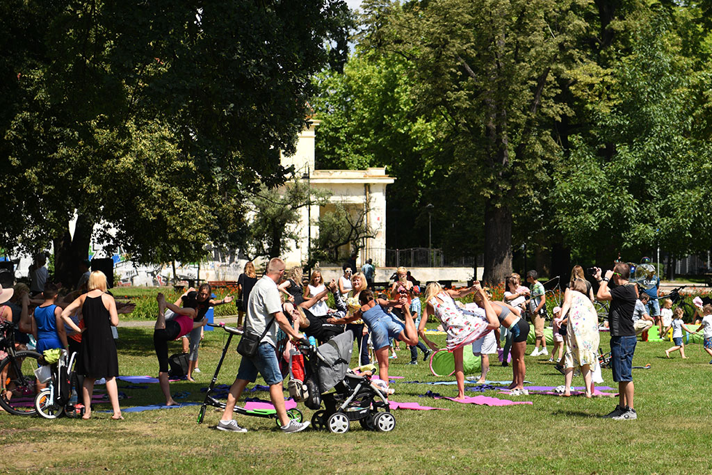 Niedzielny piknik na Polanie Angielskiej Parku Miejskiego