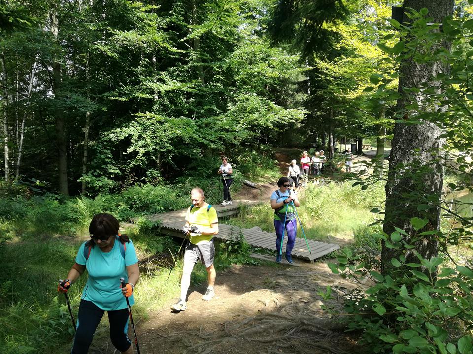 Drapiki i pasjonaci nordic walking na wspólnym wyjeździe