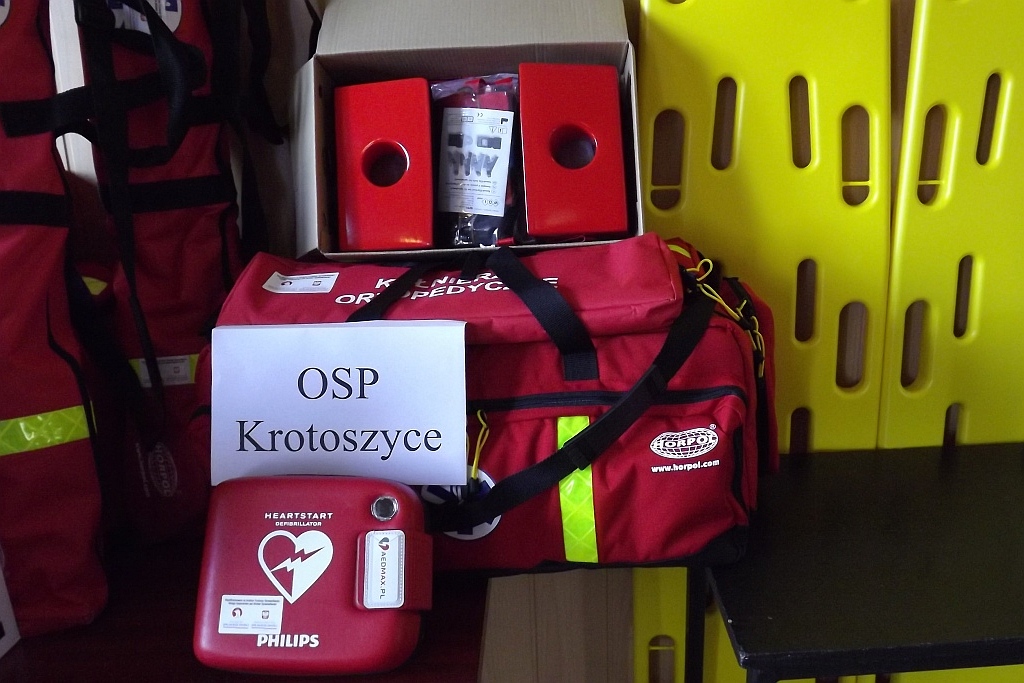 Nowy sprzęt trafił do strażaków OSP w gminie Krotoszyce