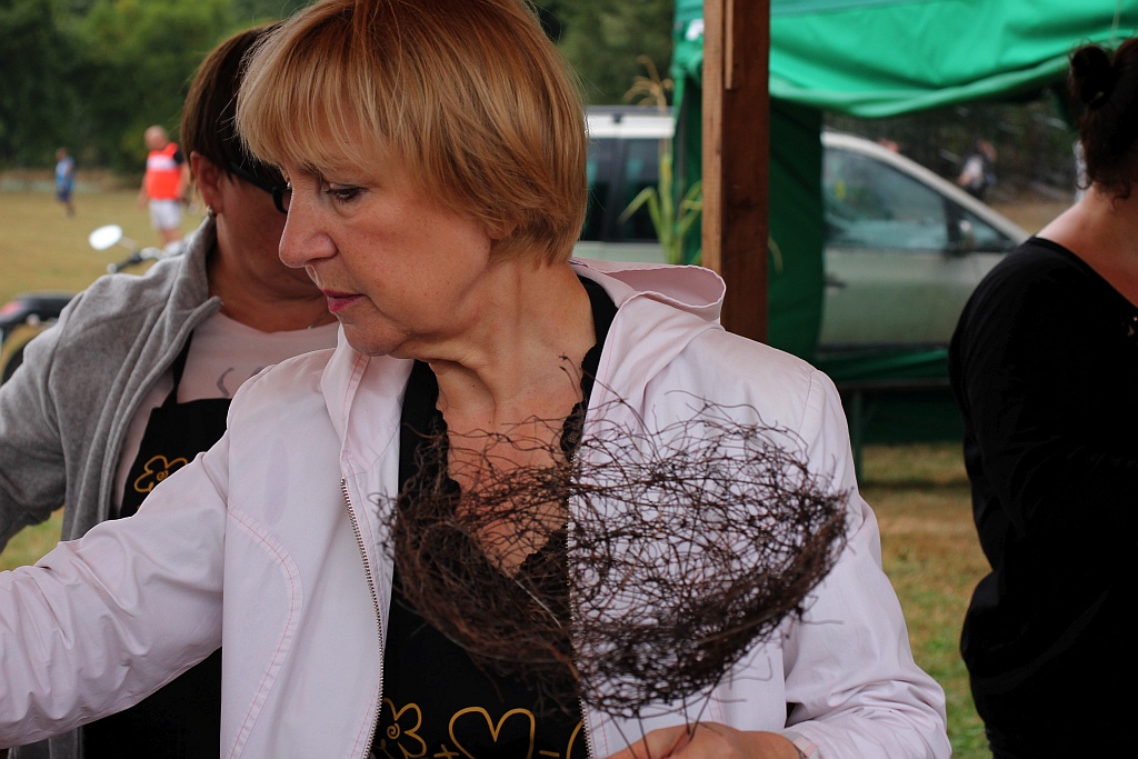 Mieszkańcy gminy Ruja bawią się na dożynkach w Tyńcu